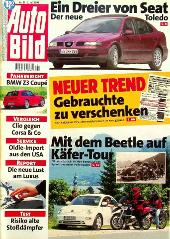 Deckblatt Auto Bild (27/1998)
